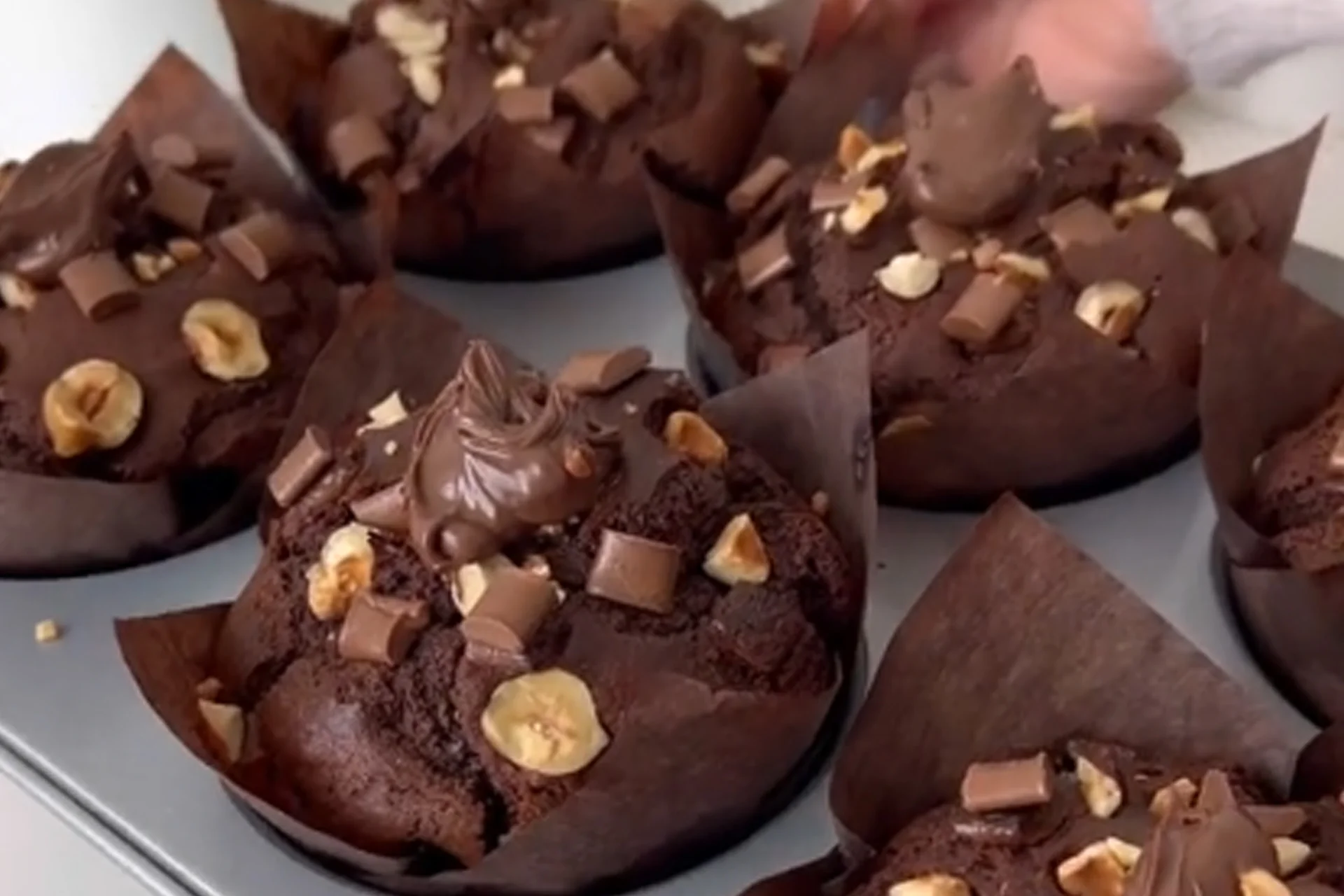 Chocolate Hazelnut Muffins