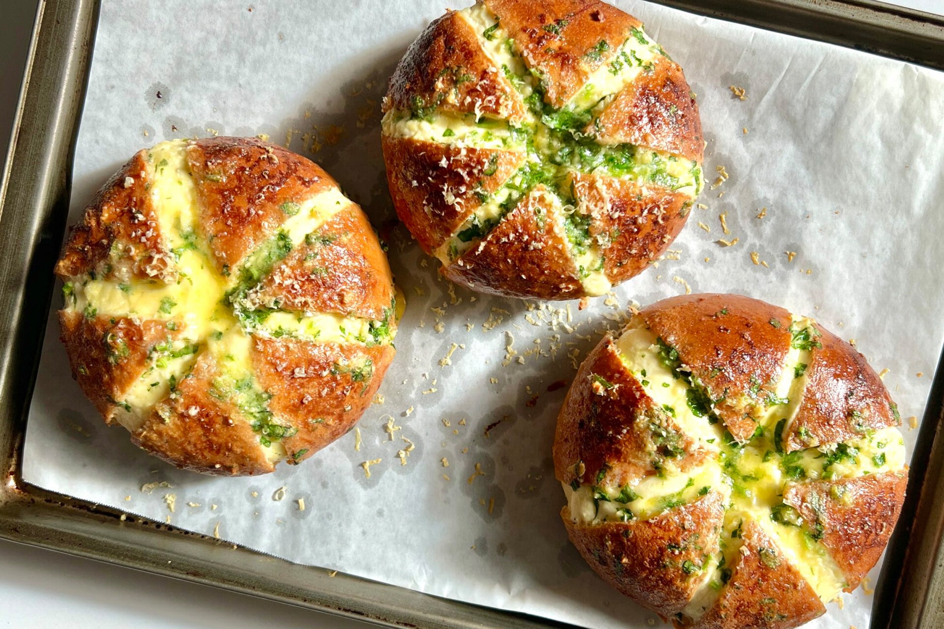 Cream Cheese Garlic Bread