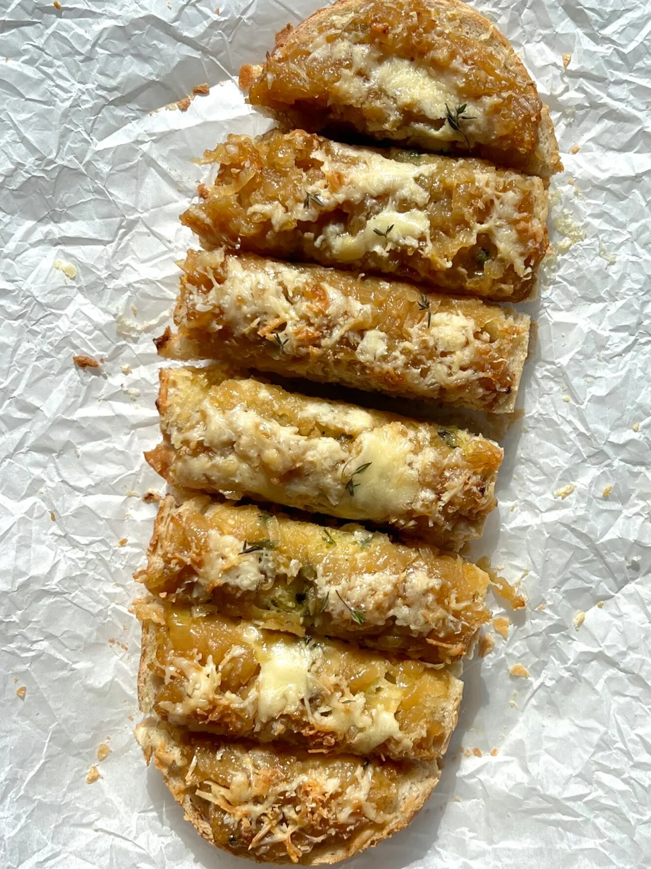 French Onion Garlic Bread