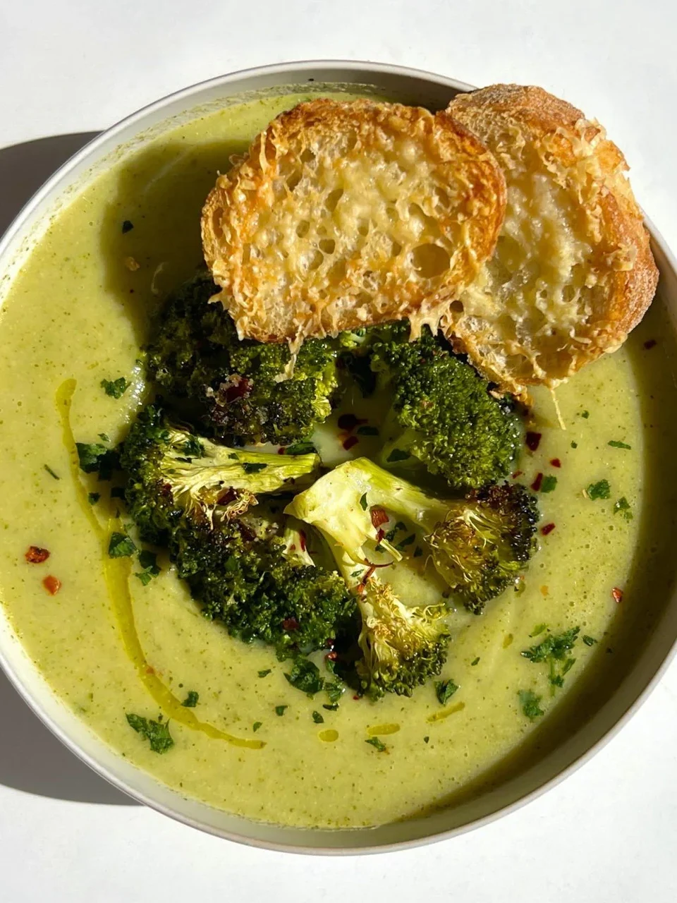 Roasted Broccoli Soup recipe